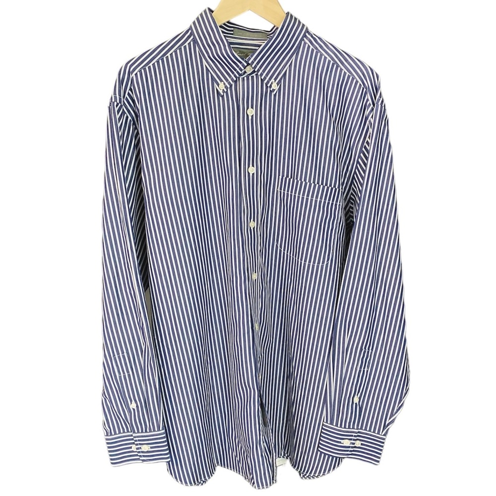 Daniel Cremieux Signature Collection Blue with White Stripes Long Sleeve Shirt